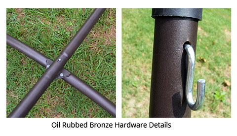 Arc Stand Hardware Details Oil Rubbed 