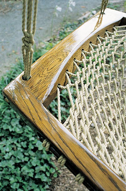 Oakweave Hanging Chair Dark Detail