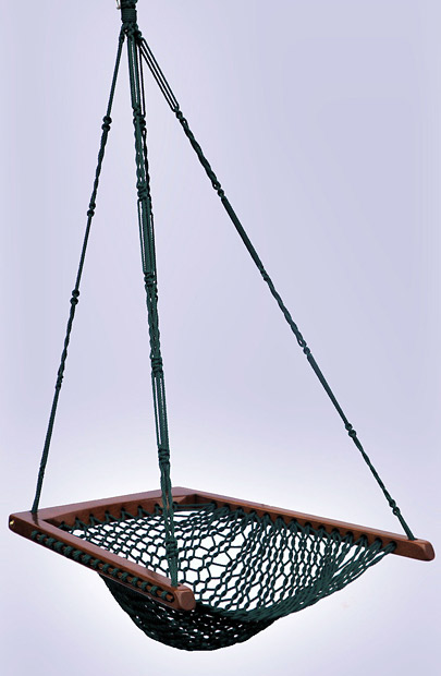 Green Hanging Chair - Spruce Rope Green Hanging Chair - Spruce Rope